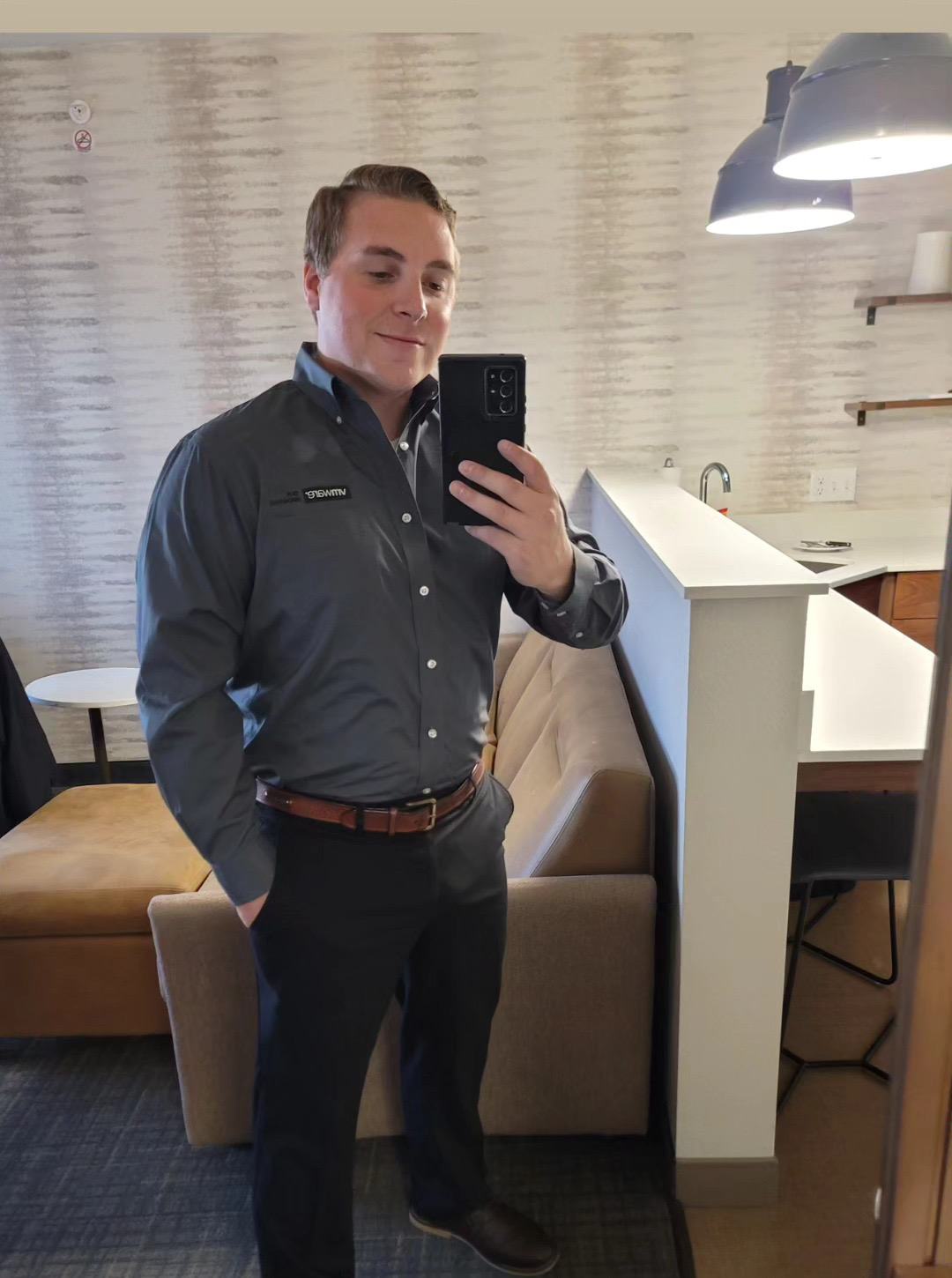 Devyn Harrington wearing VMware attire while supporting field delivery in Colorado