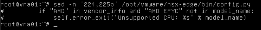 Verify the commented CPU check. Both guard lines are prefixed with # after the change.