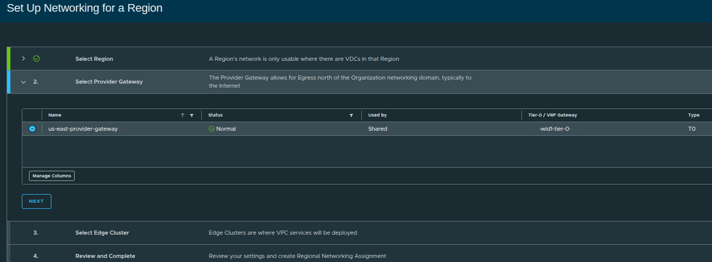 Select Provider Gateway