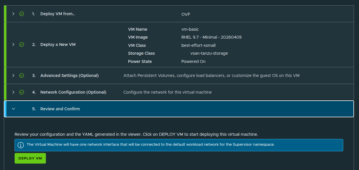 Advanced settings for guest customization.